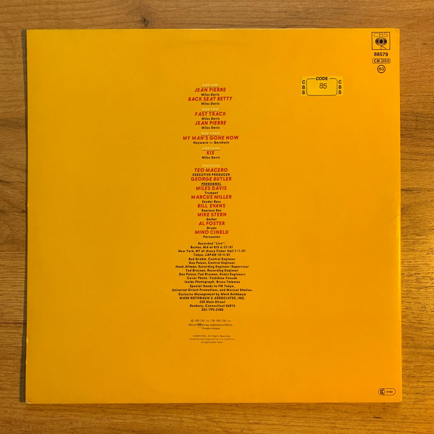 MILES DAVIS - WE WANT MILES...OG EU 1982...VG++/VG++