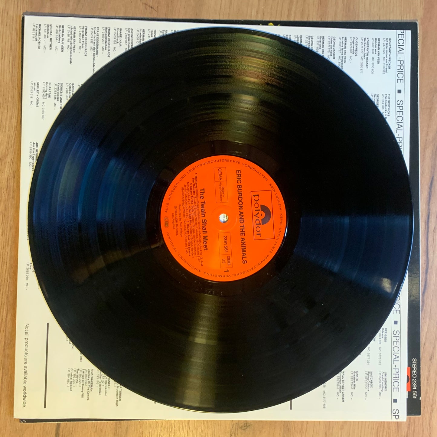 ERIC BURDON & THE ANIMALS - THE TWAIN...RE GER...EX/EX