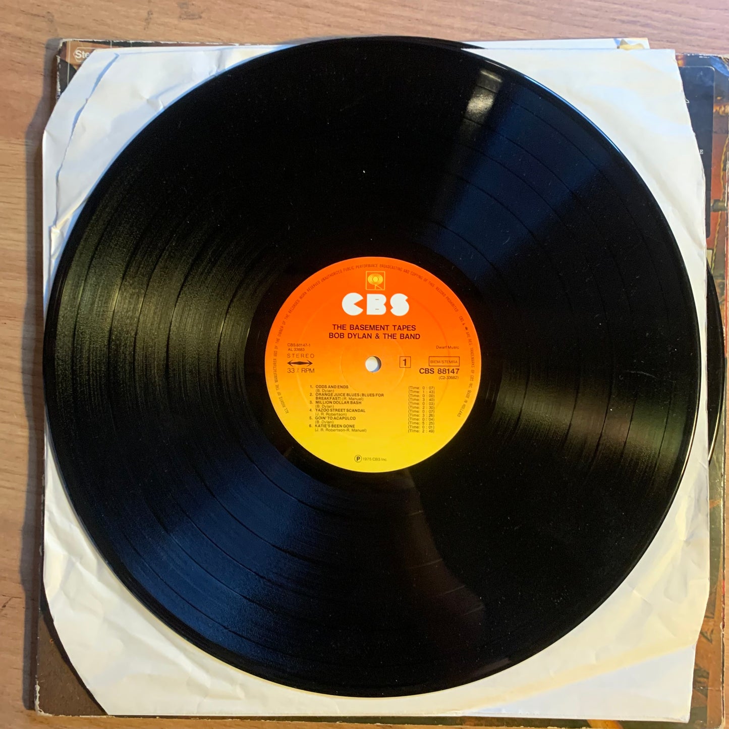 BOB DYLAN & THE BAND - THE BASEMENT TAPES...RE US...VG++/VG