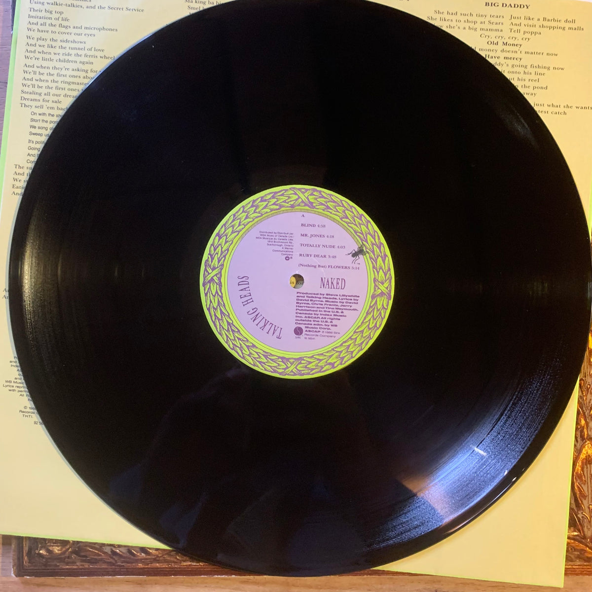 Talking Heads Naked : disque