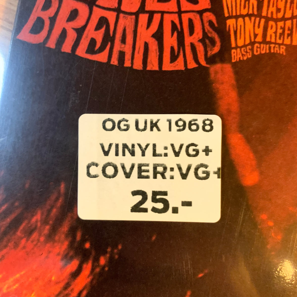 Étiquette OG UK 1968, VG+/VG+, 25 CHF