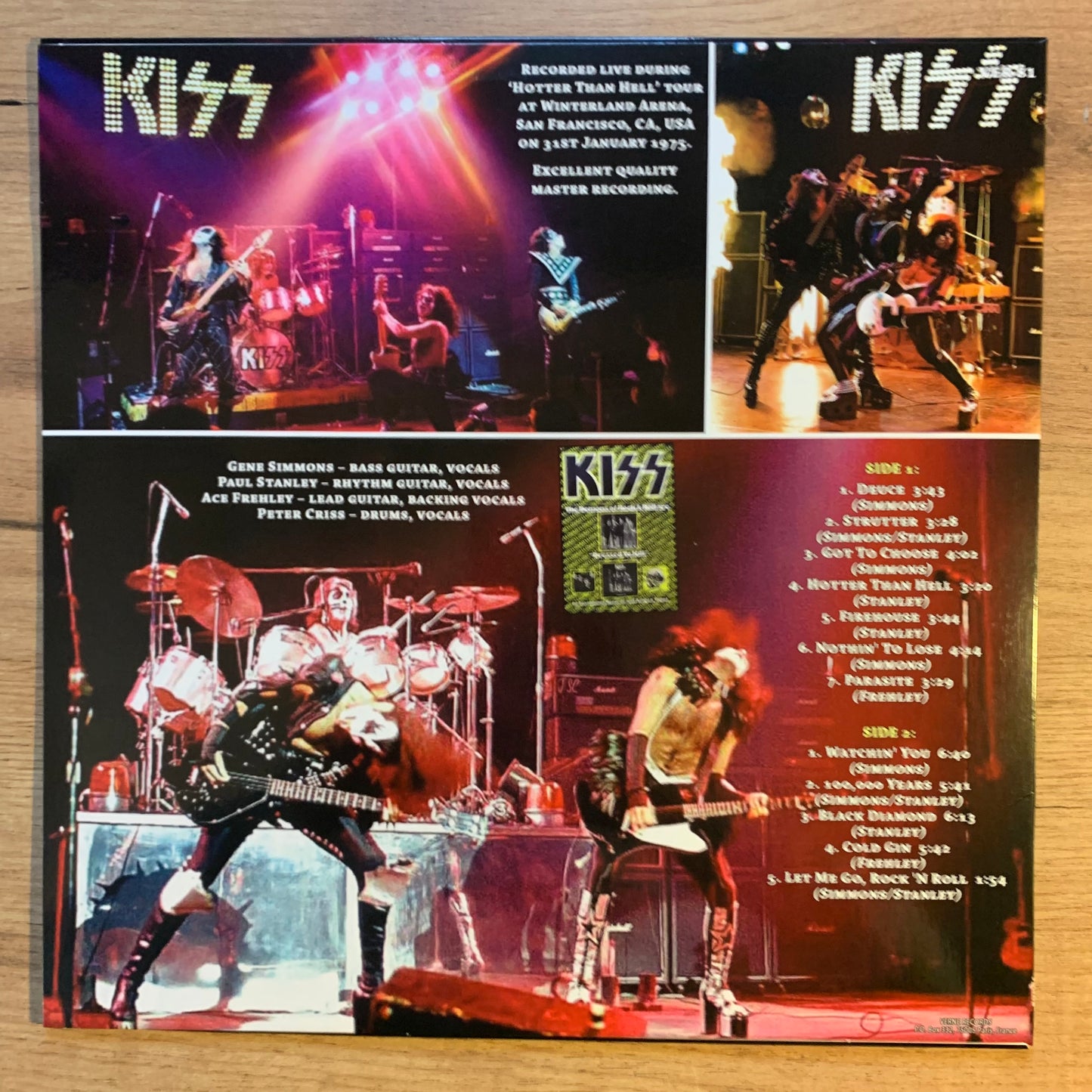 KISS - ALIVE! IN WINTERLAND 1975...BOOT FR 2020...EX/EX