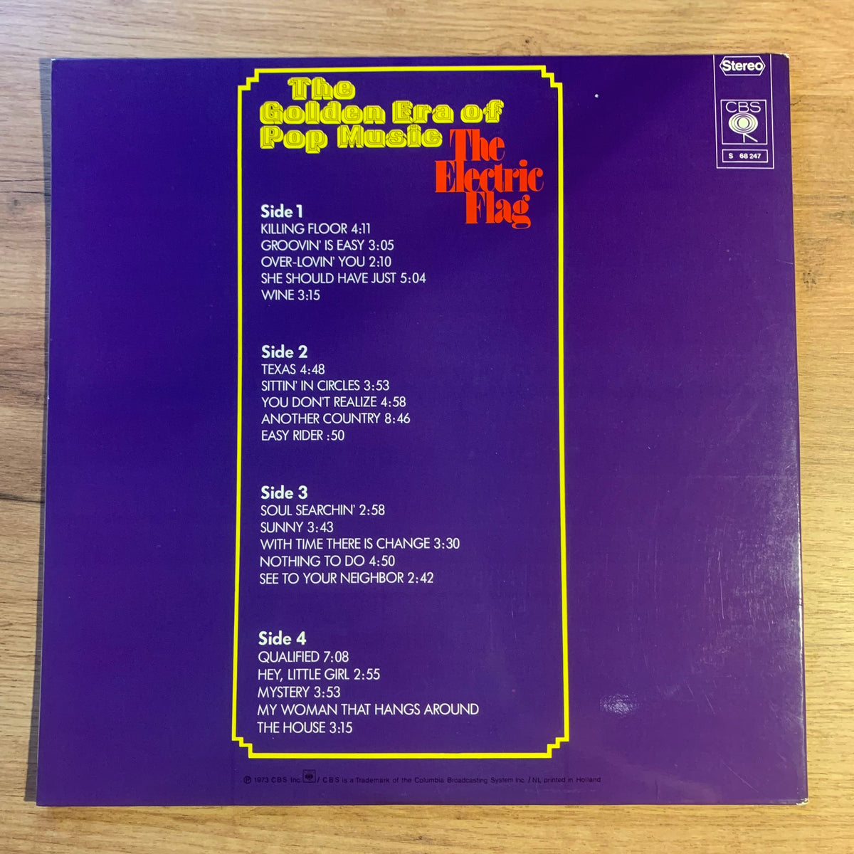 The Electric Flag pochette verso