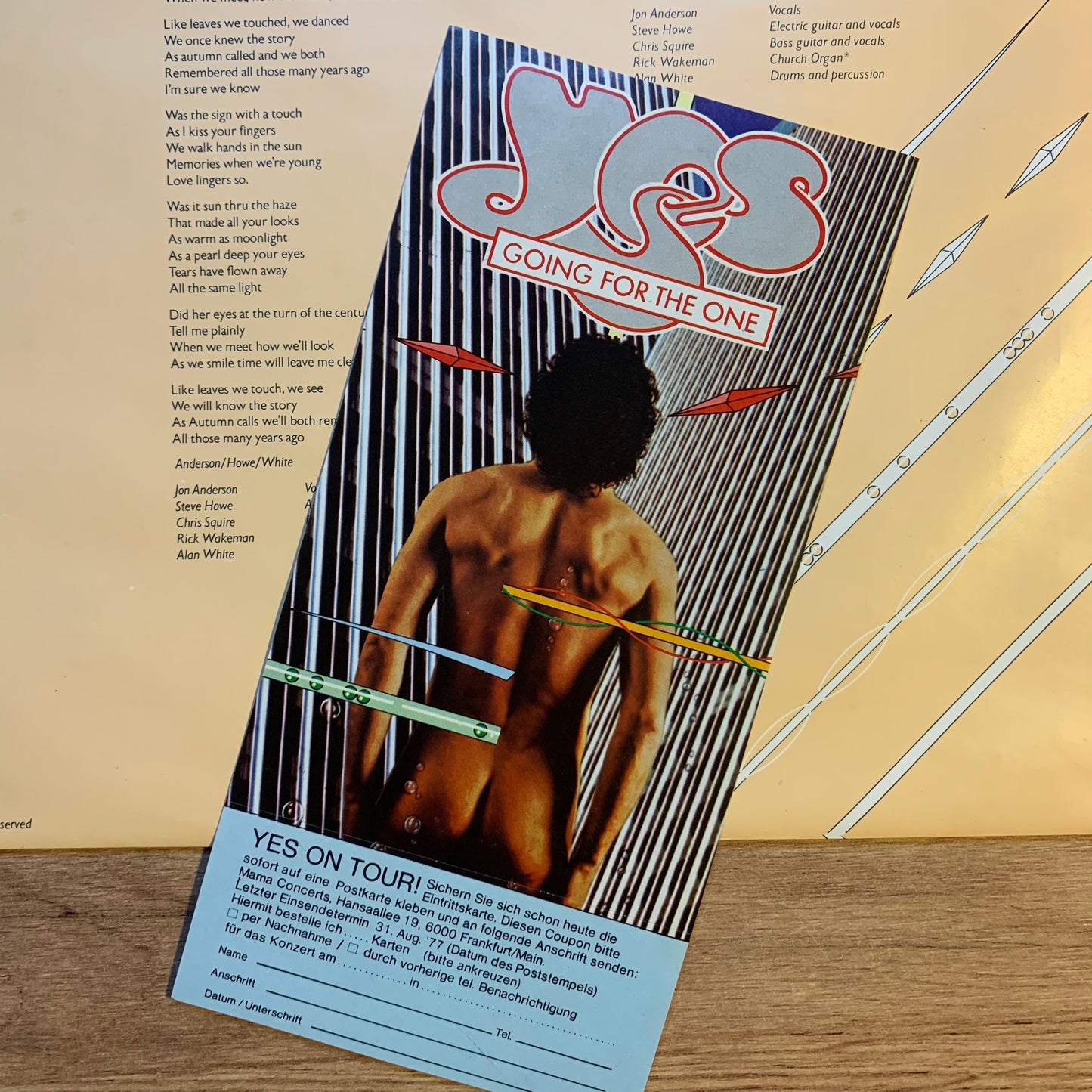 YES - GOING FOR THE ONE...OG GER 1977...VG+/VG++
