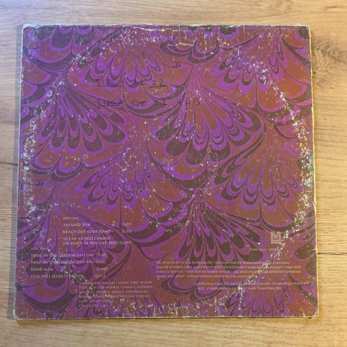 Gypsy In the Garden : pochette verso