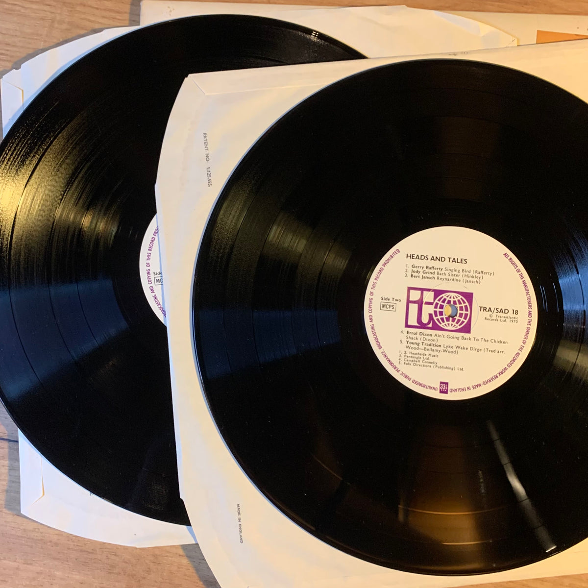 Heads and Tales : les deux vinyles