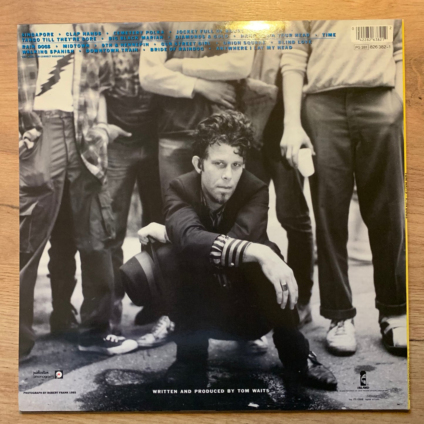 TOM WAITS - RAIN DOGS...OG FR 1985...EX/VG+