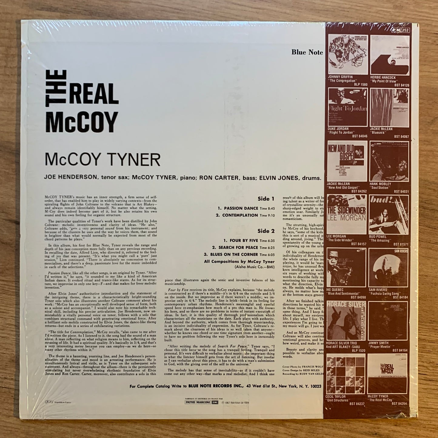MCCOY TYNER - THE REAL MCCOY...RE FR 1984...EX/EX