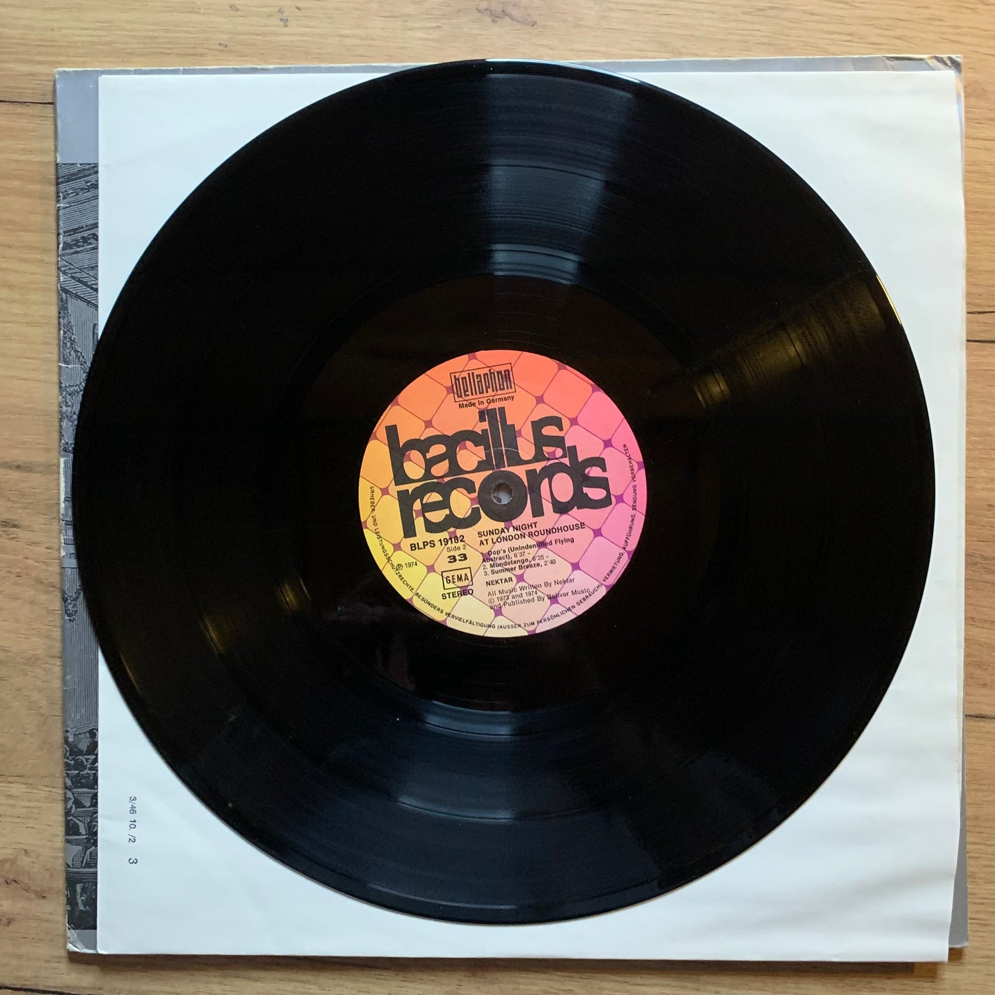 NEKTAR - SUNDAY NIGHT AT LONDON ROUNDHOUSE LIVE...OG GER 1974...VG/VG+