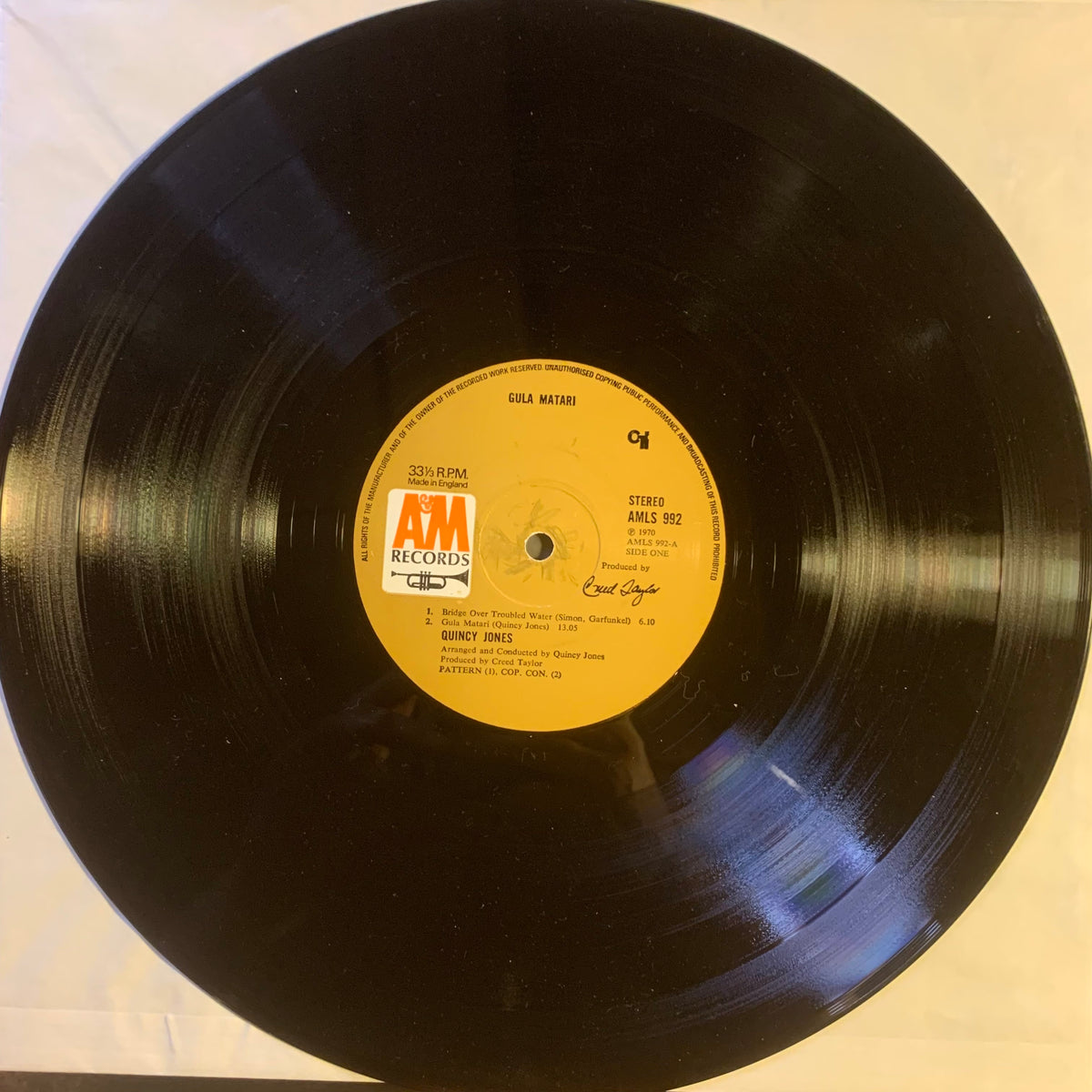 Quincy Jones – Gula Matari, pochette verso