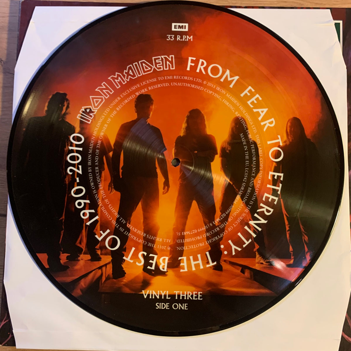 Picture disc vinyle trois face une