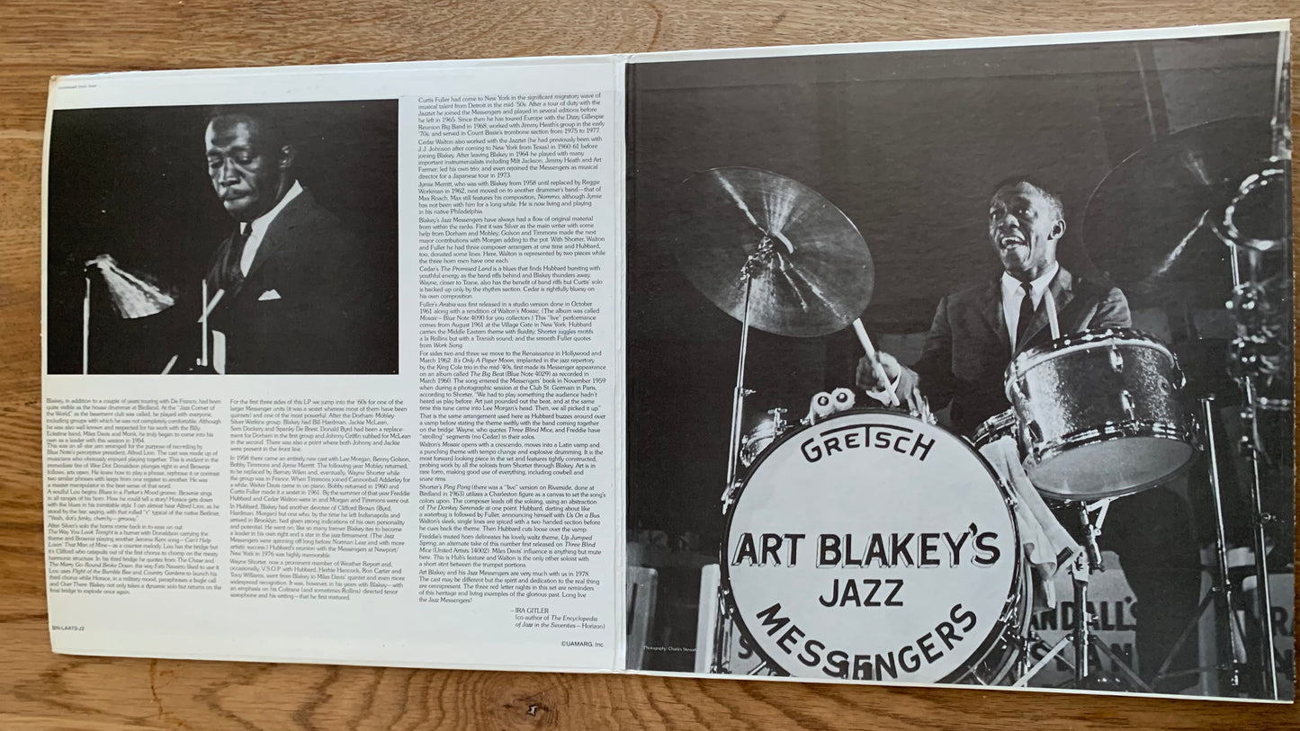 ART BLAKEY - LIVE MESSENGERS...OG US 1978...VG+/VG++