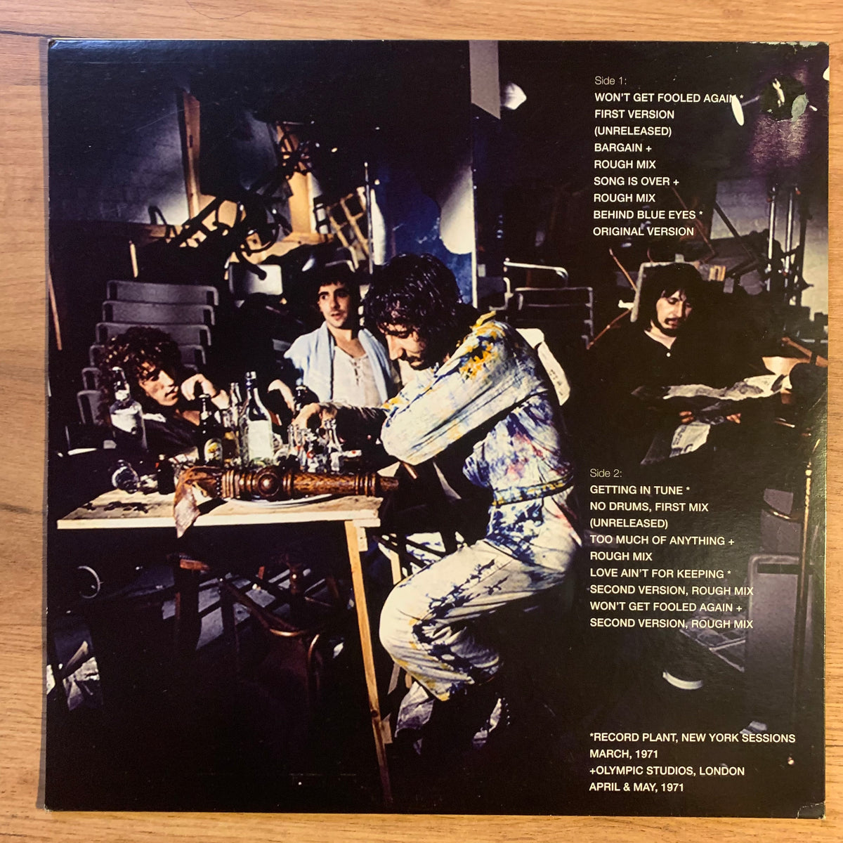 The Who Who's Next Outtakes détail de l'usure de la pochette