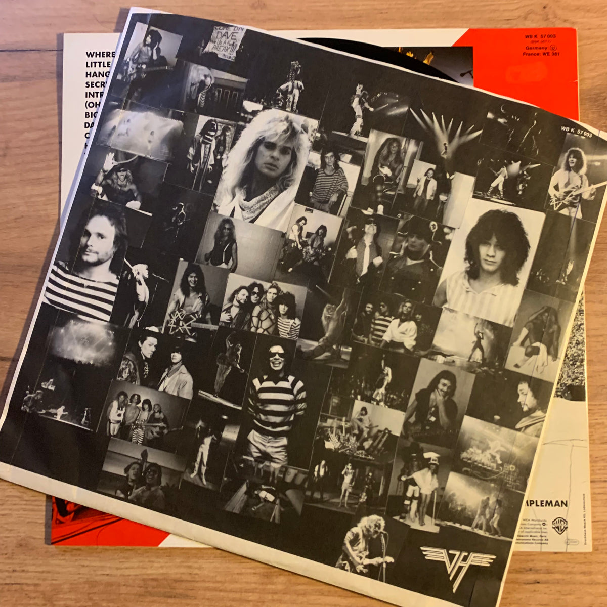 Van Halen Diver Down pochette verso