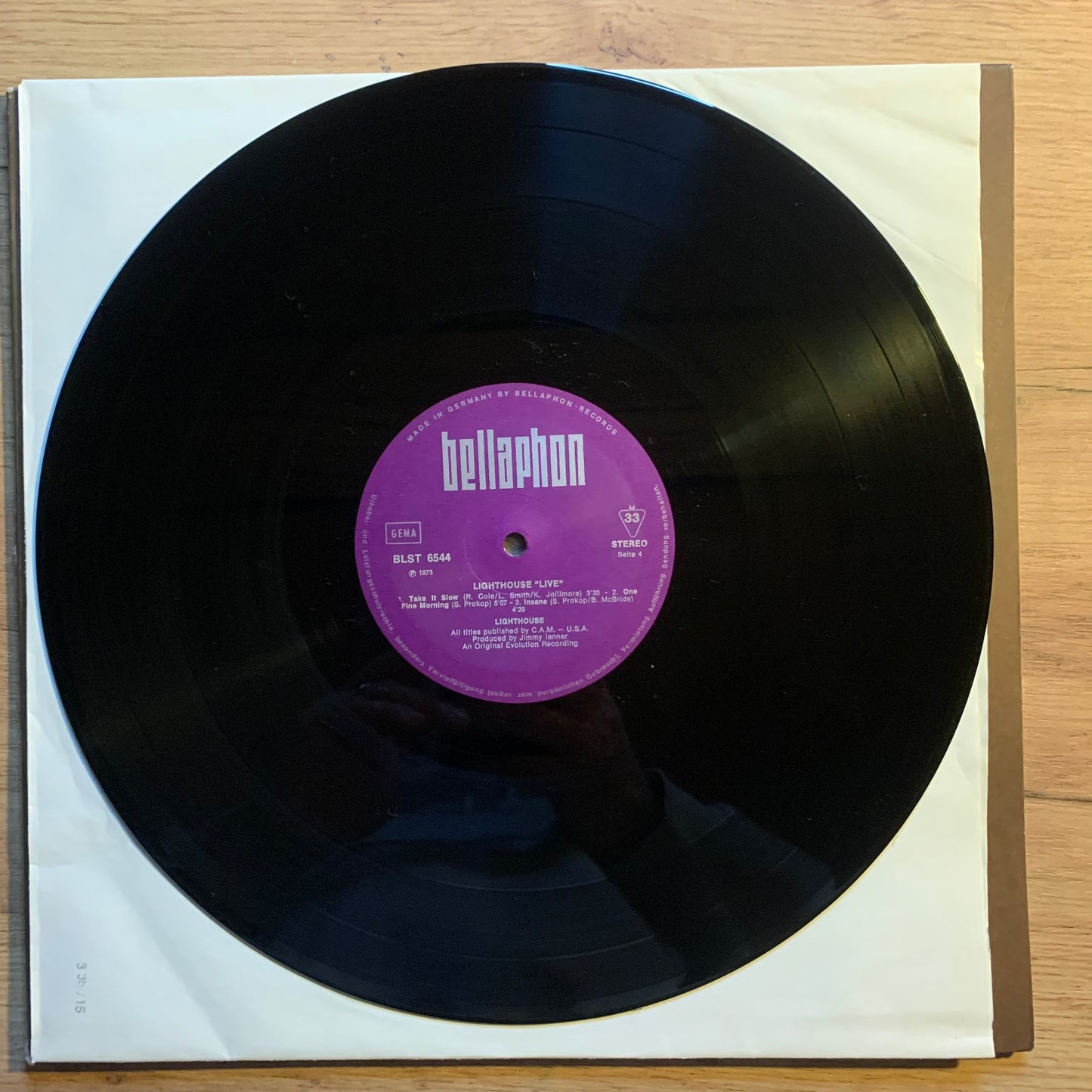 LIGHTHOUSE - LIVE!...OG GER 1973...EX/EX