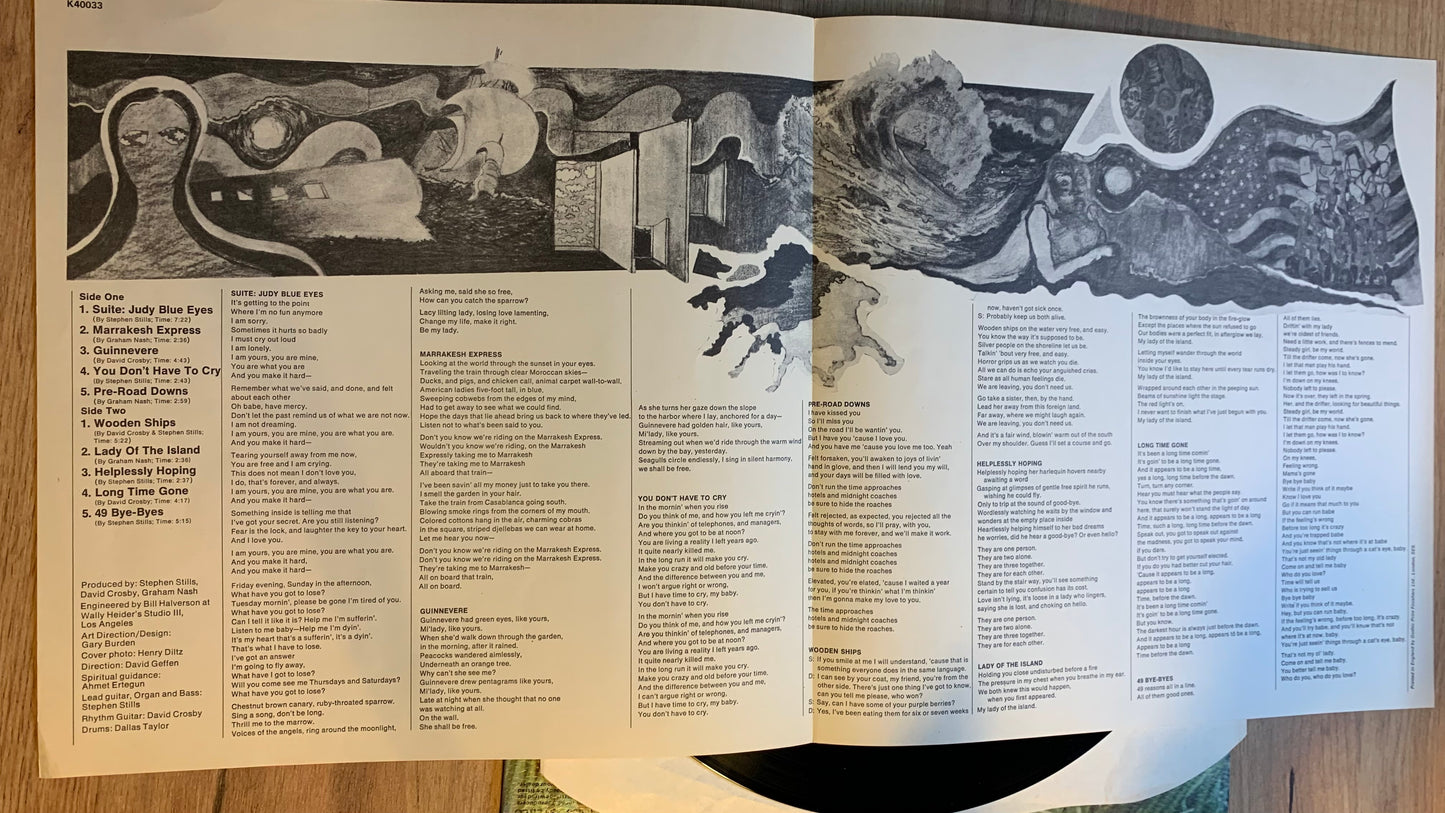CROSBY, STILLS & NASH - RE UK 1972...EX/EX