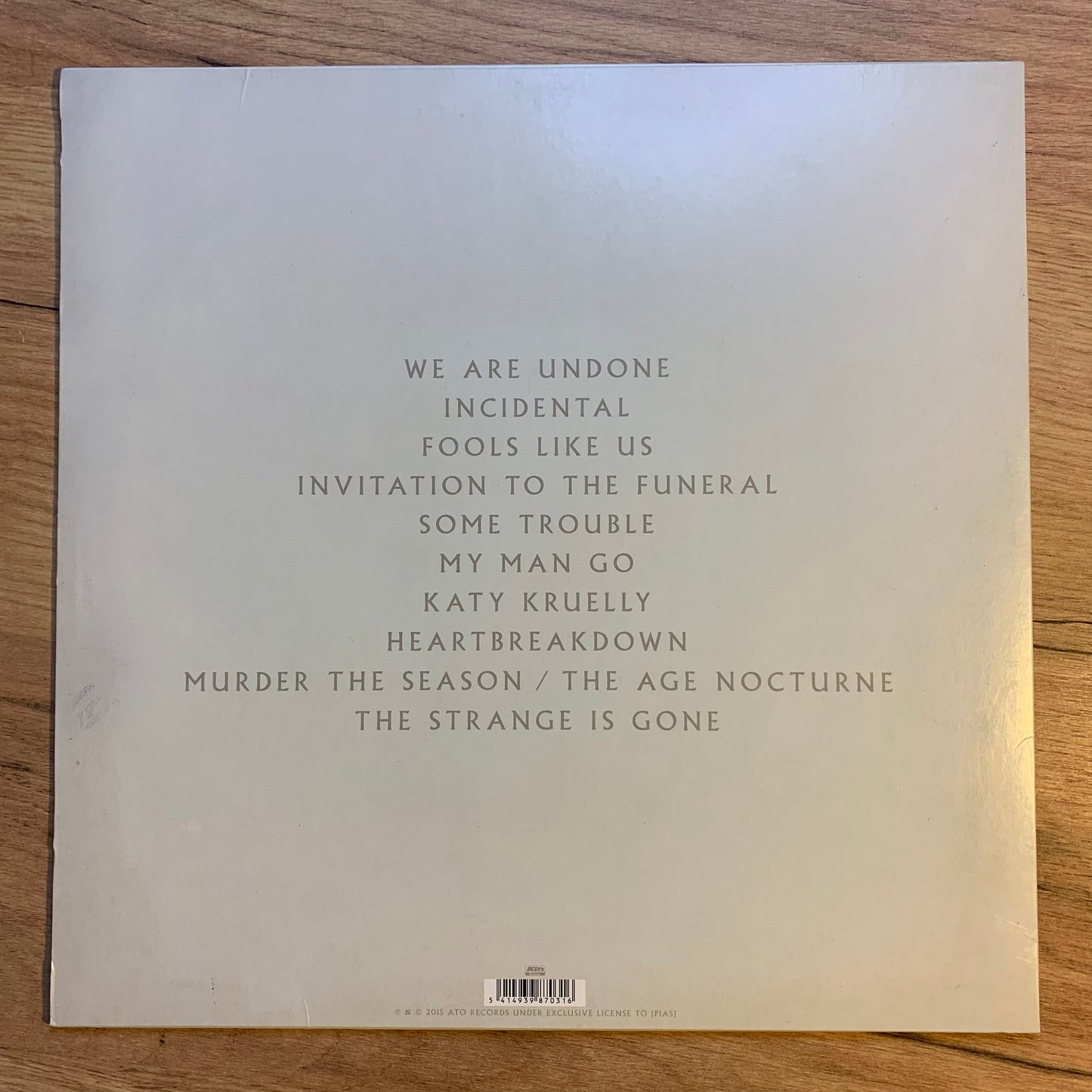 TWO GALLANTS - WE ARE UNDONE...OG EU 2015...EX/EX