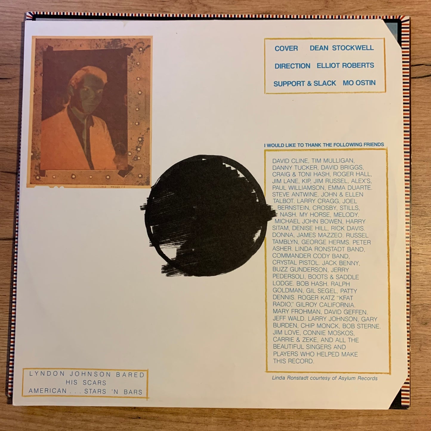 Neil Young - American Stars 'n Bars - Pochette intérieure gatefold