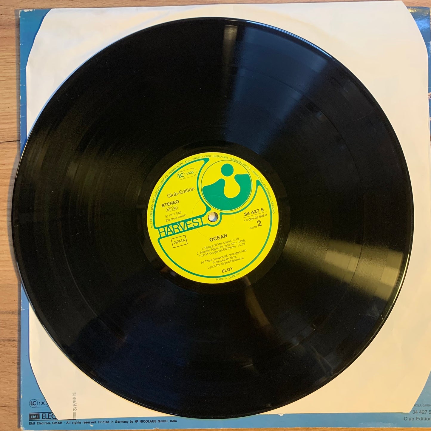 ELOY - OCEAN...OG GER 1977...VG+/VG