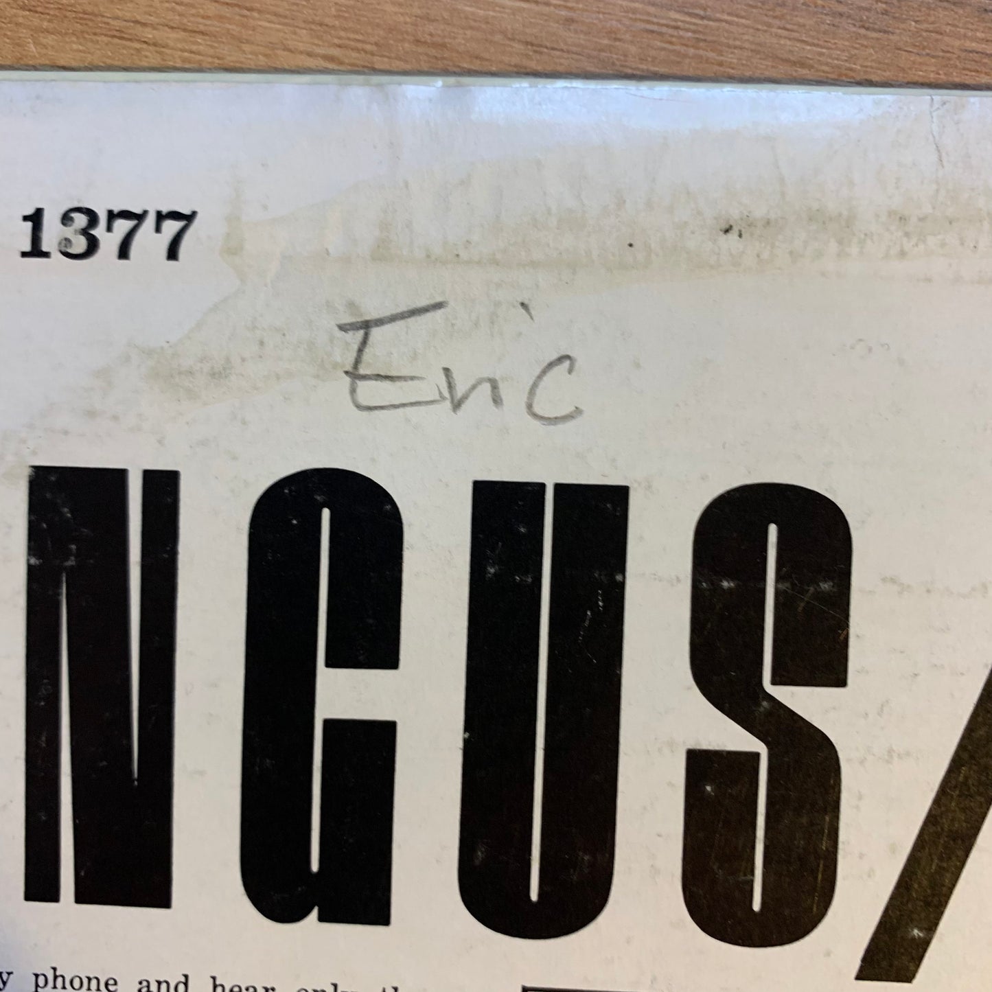 CHARLES MINGUS - OH YEAH...RE US 1969...VG+/VG+