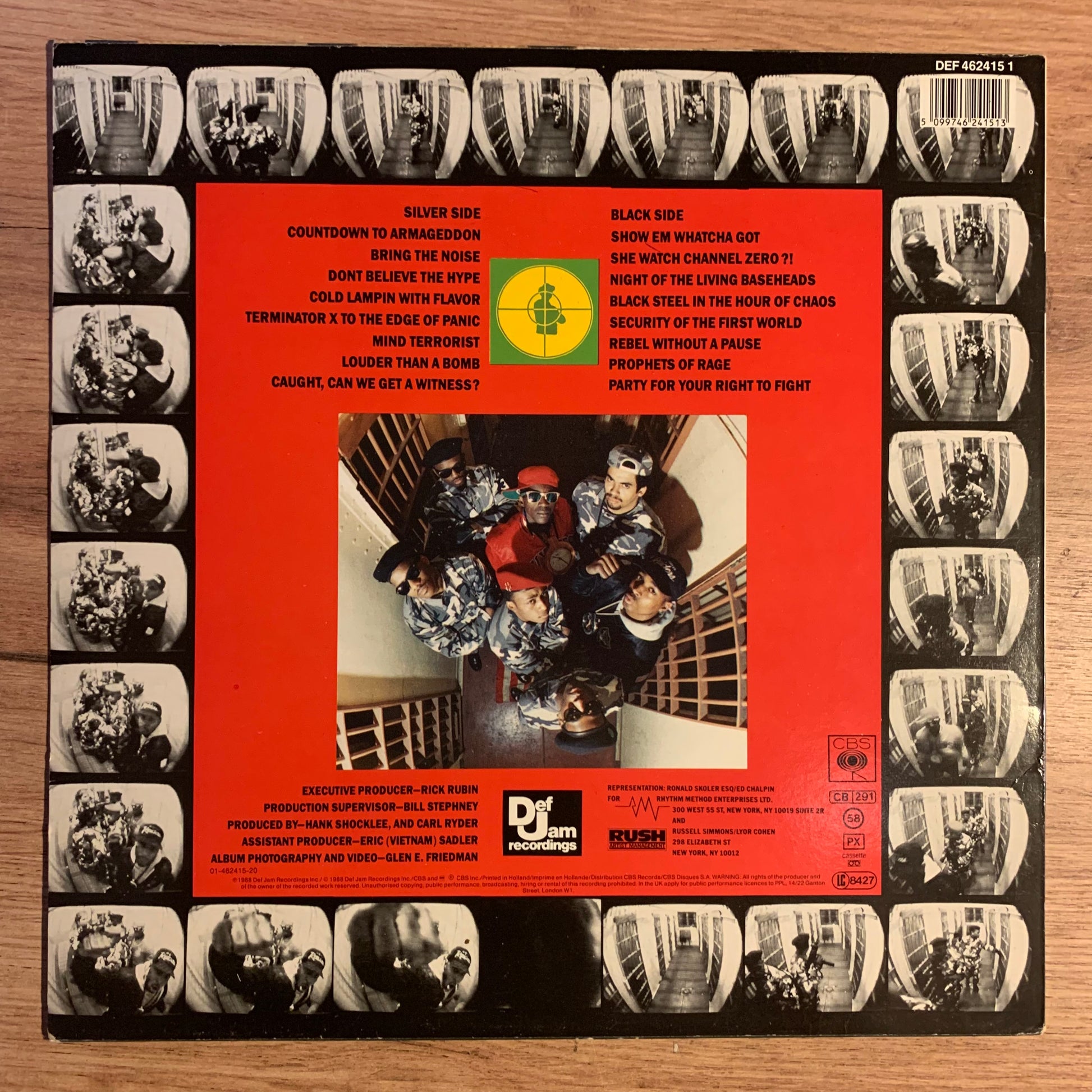 PUBLIC ENEMY - It Takes A Nation Of Millions To Hold Us Back - Label vinyle