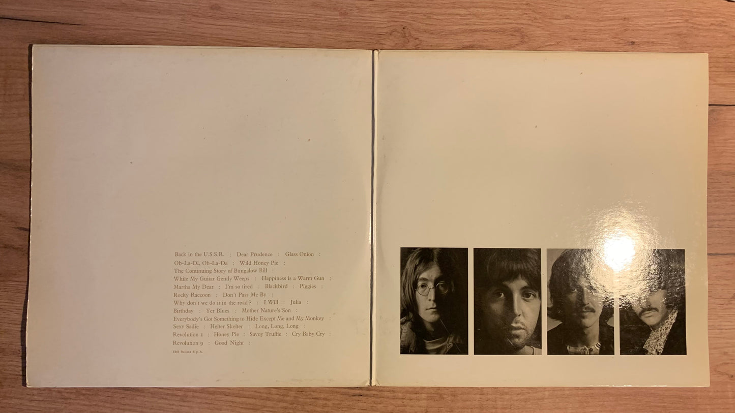 THE BEATLES - White Album - Label vinyle face A