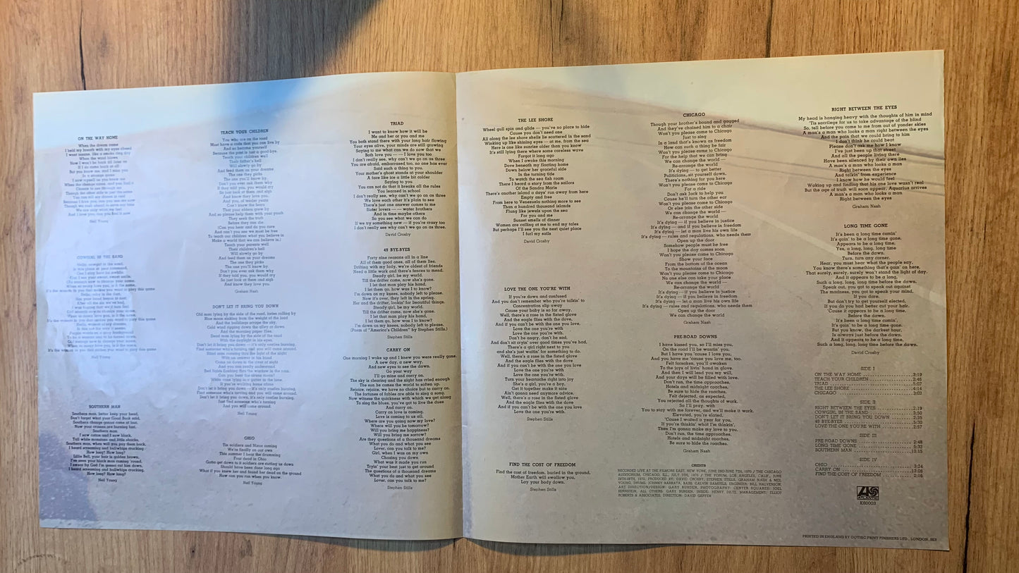 CROSBY, STILLS, NASH & YOUNG - FOUR WAY STREET...RE UK...VG++/VG