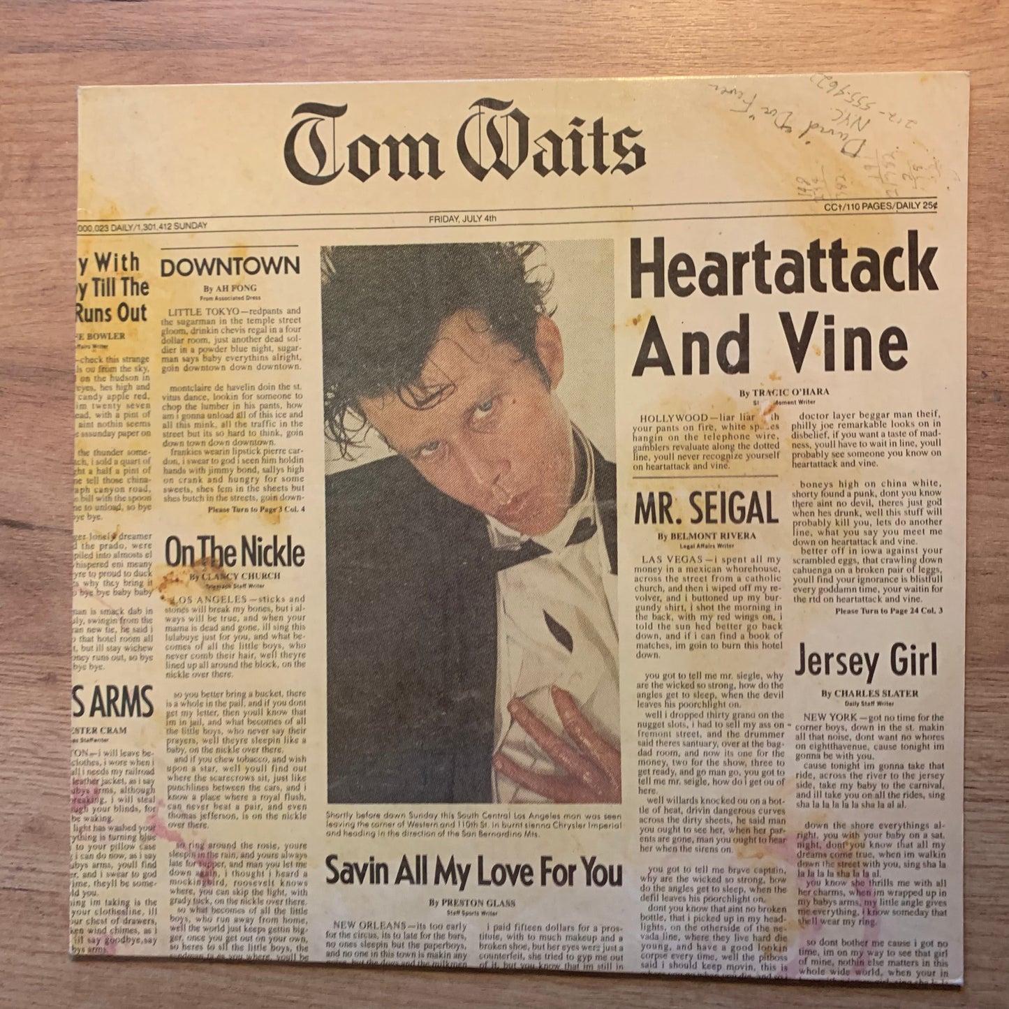 TOM WAITS - HEARTATTACK AND VINE...OG FR 1981...VG+/VG+