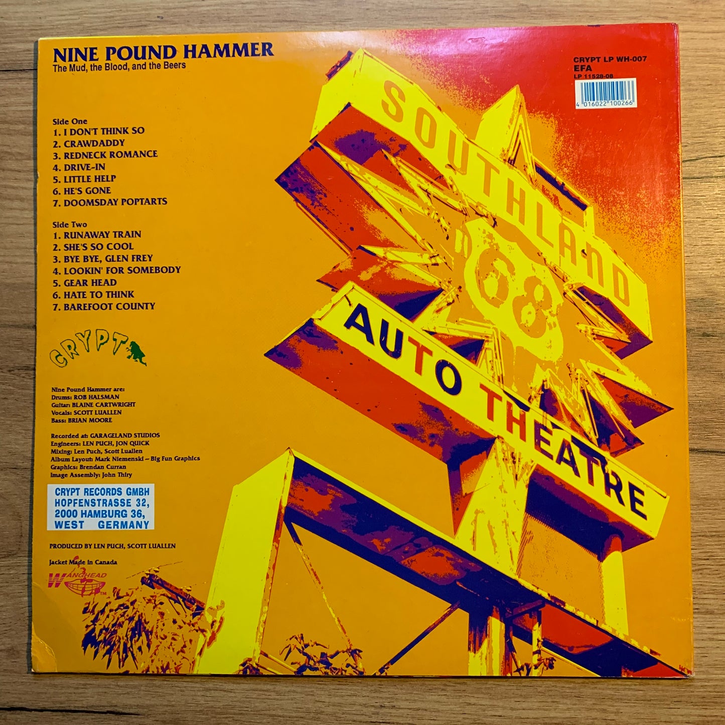 NINE POUND HAMMER - THE MUD THE BLOOD...RE GER...EX/EX