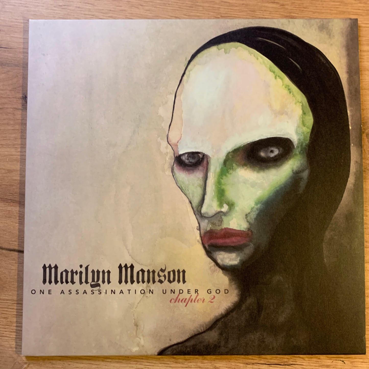 Disque vinyle Green Blue Marble Side A - Marilyn Manson One Assassination Under God Chapter 2