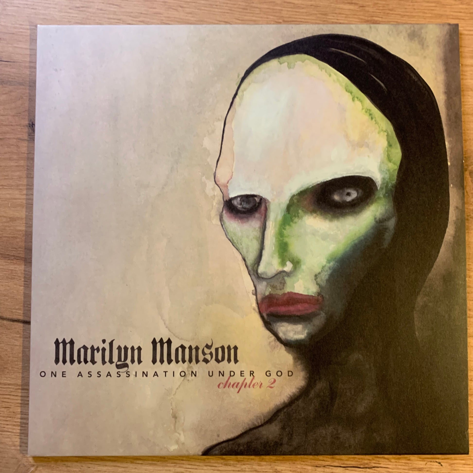 Disque vinyle Green Blue Marble Side A - Marilyn Manson One Assassination Under God Chapter 2