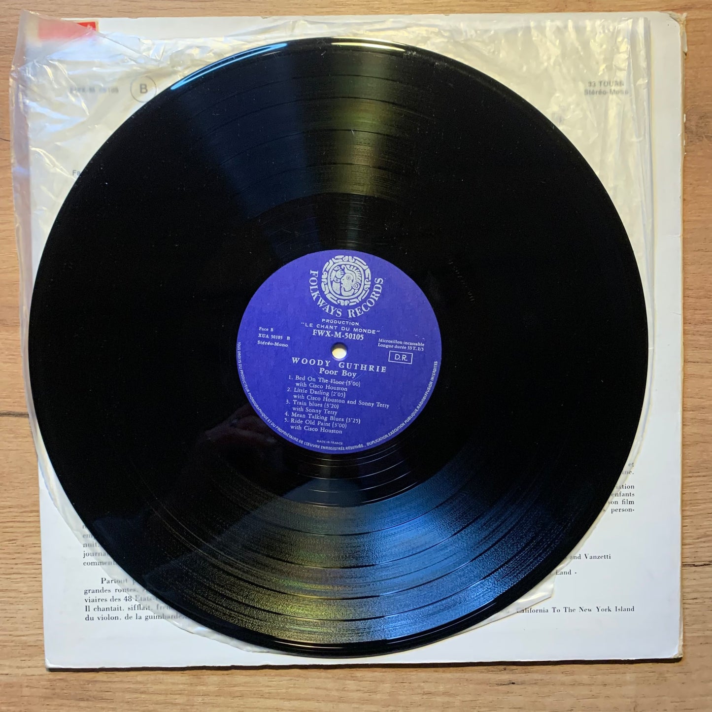 WOODY GUTHRIE - POOR BOY...OG FR 196X...EX/VG+