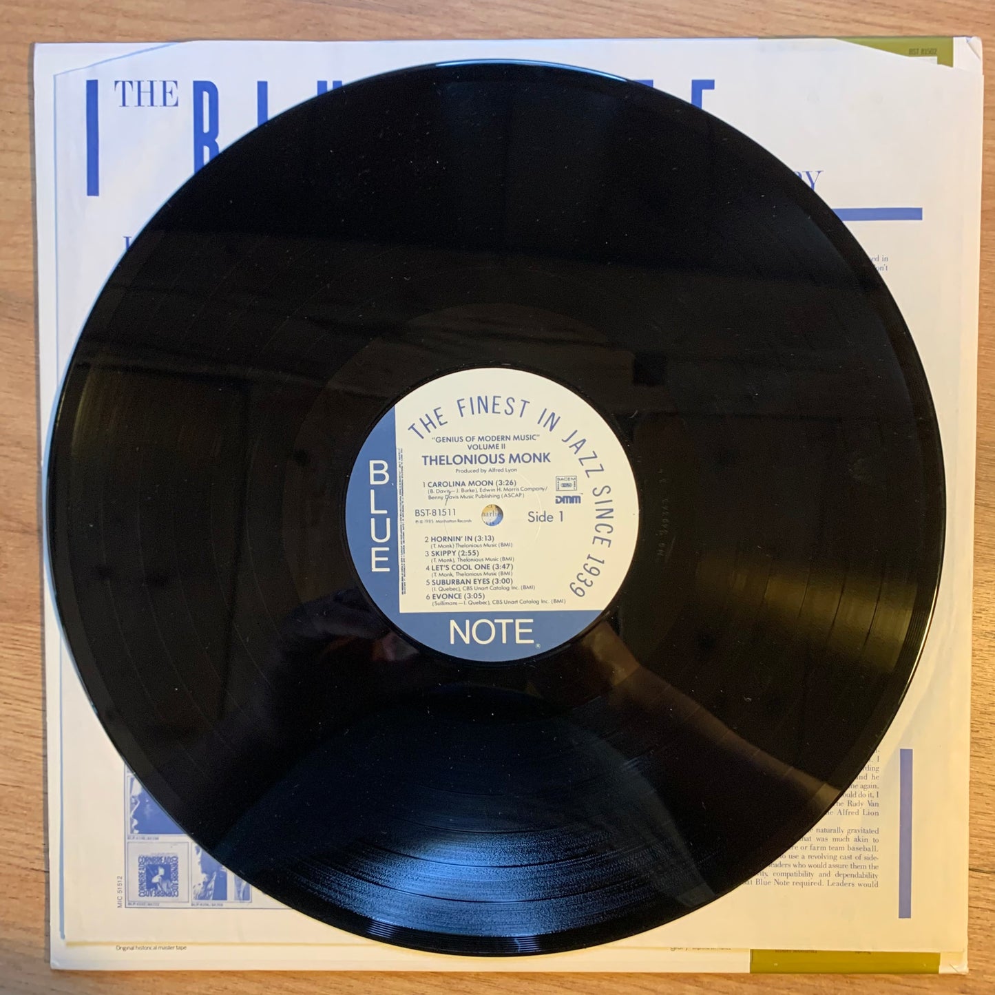 THELONIOUS MONK - GENIUS OF MODERN MUSIC VOL. 2...RE FR 1985...VG+/EX