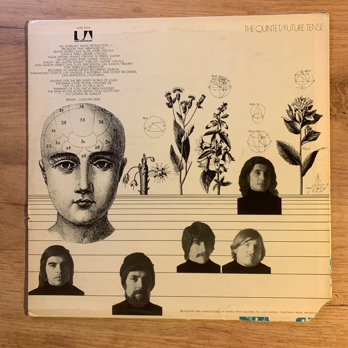 The Quintet Future Tense - pochette verso