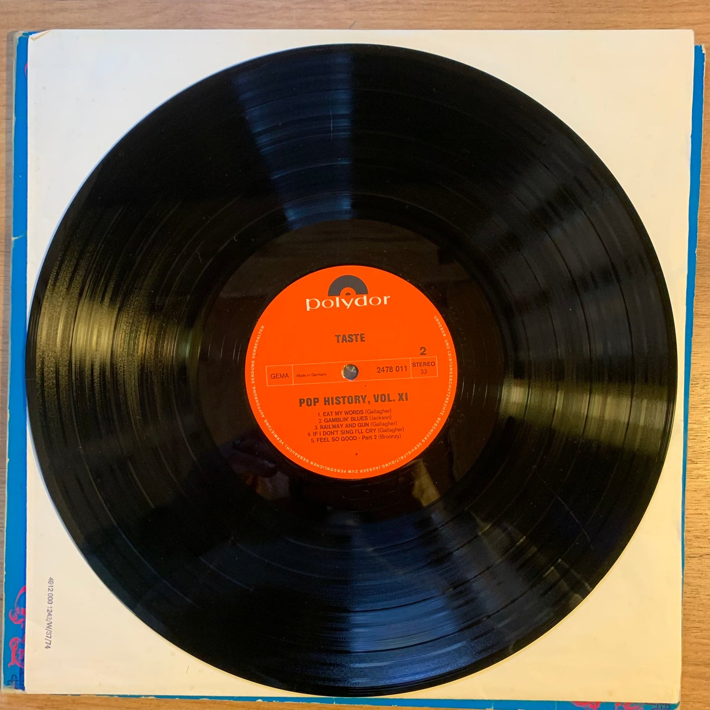 TASTE - POP HISTORY VOL. 11...OG GER 1971...VG+/VG