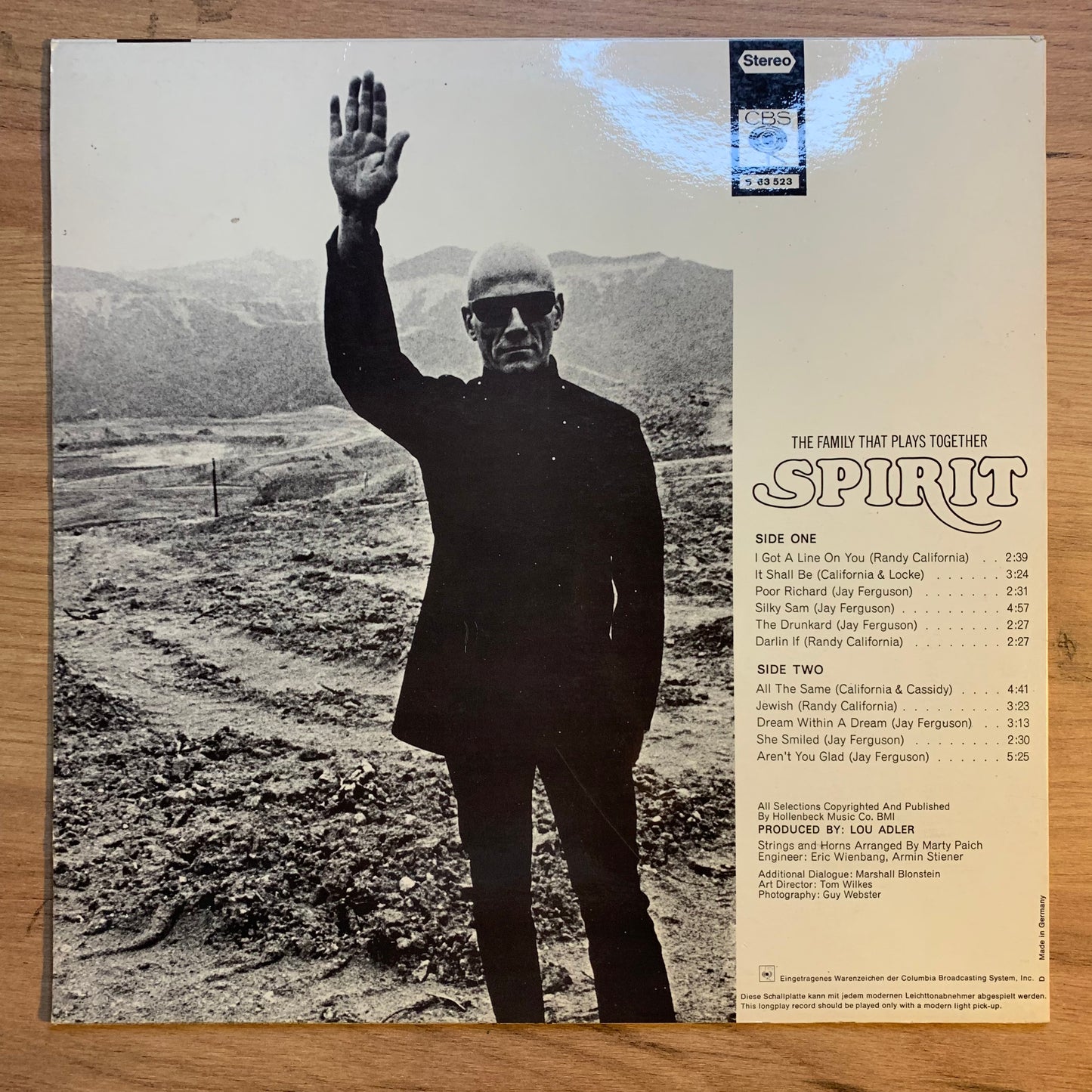 SPIRIT - THE FAMILY THAT PLAYS TOGETHER...OG GER 1969...VG+/VG++