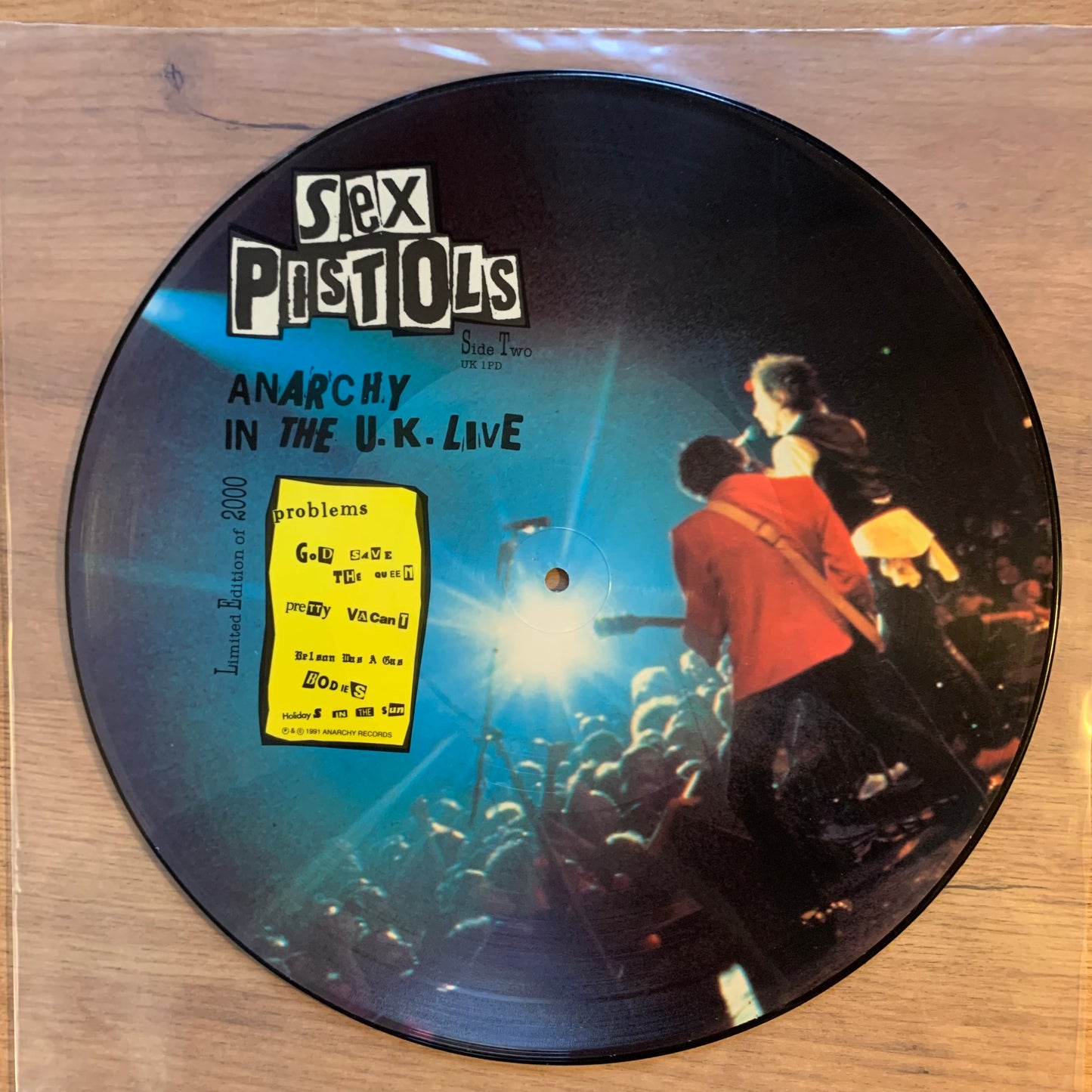 SEX PISTOLS - ANARCHY IN THE U.K. LIVE...BOOT UK 1991...EX