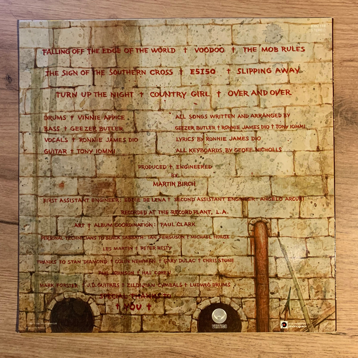 Disque vinyle Black Sabbath Mob Rules