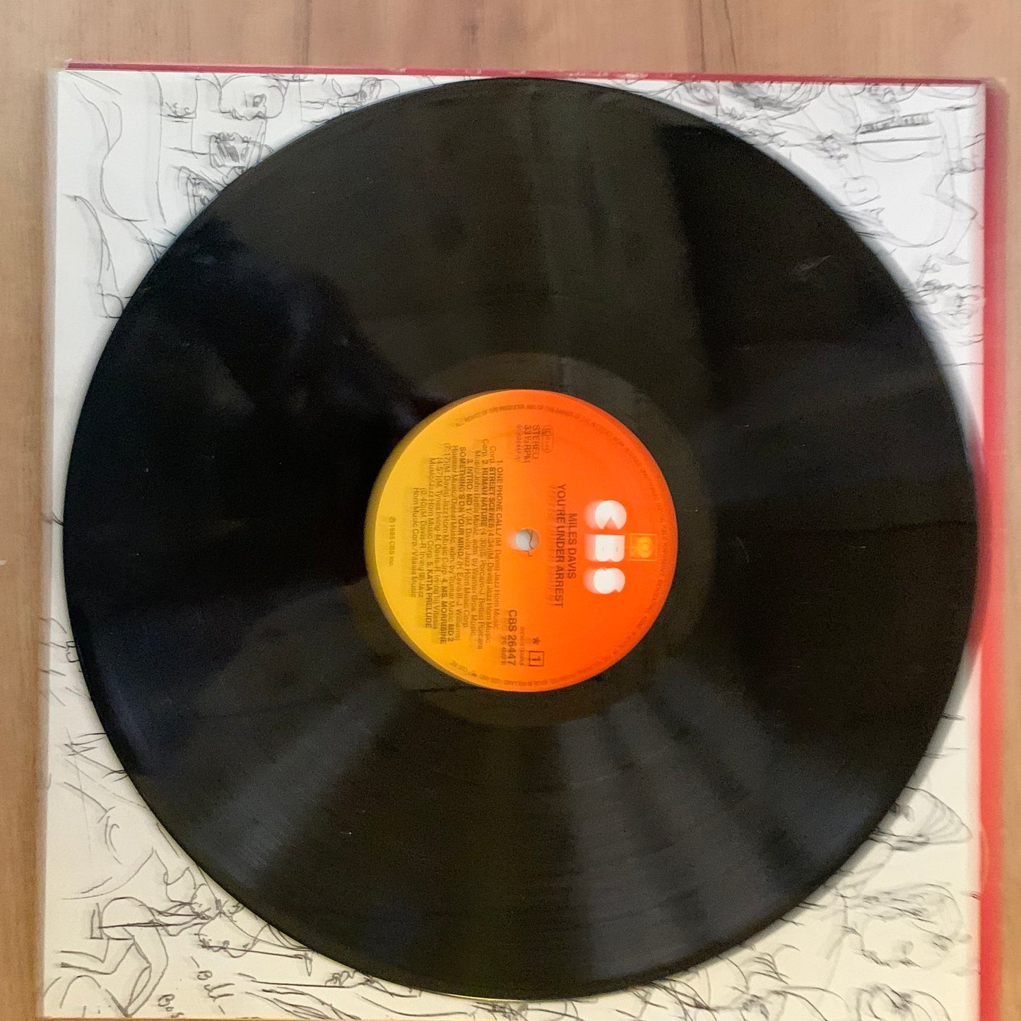 MILES DAVIS - YOU'RE UNDER ARREST...OG EU 1985...VG+/VG+