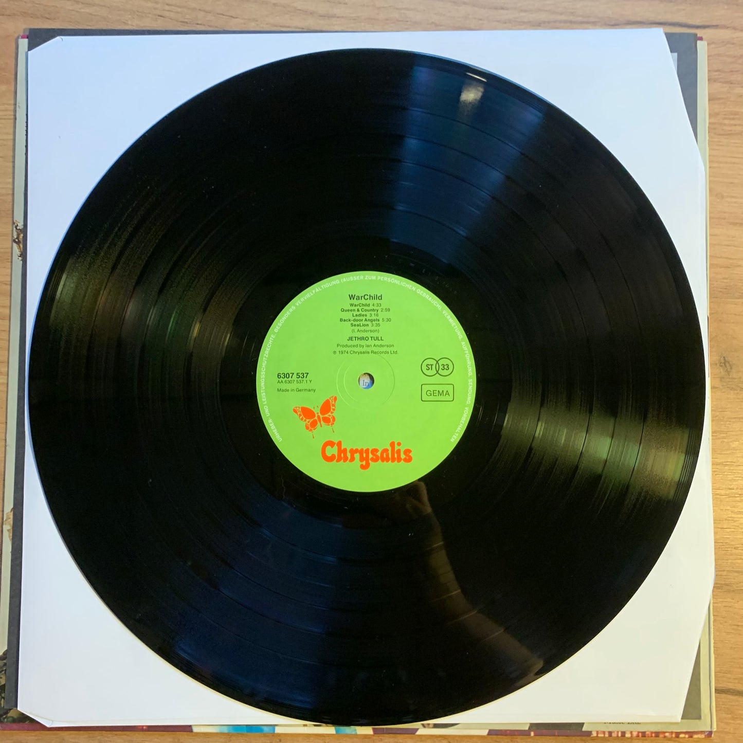 JETHRO TULL - WARCHILD...OG GER 1974...VG++/VG++