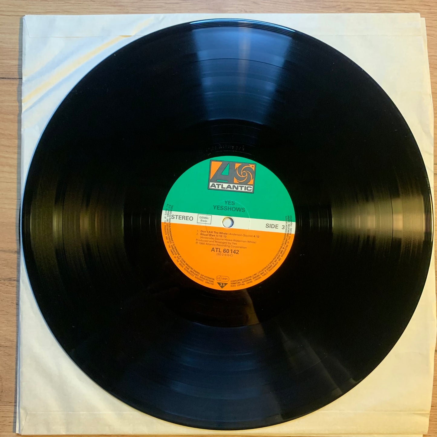 YES - YESSHOWS...OG EU 1980...VG++/VG+