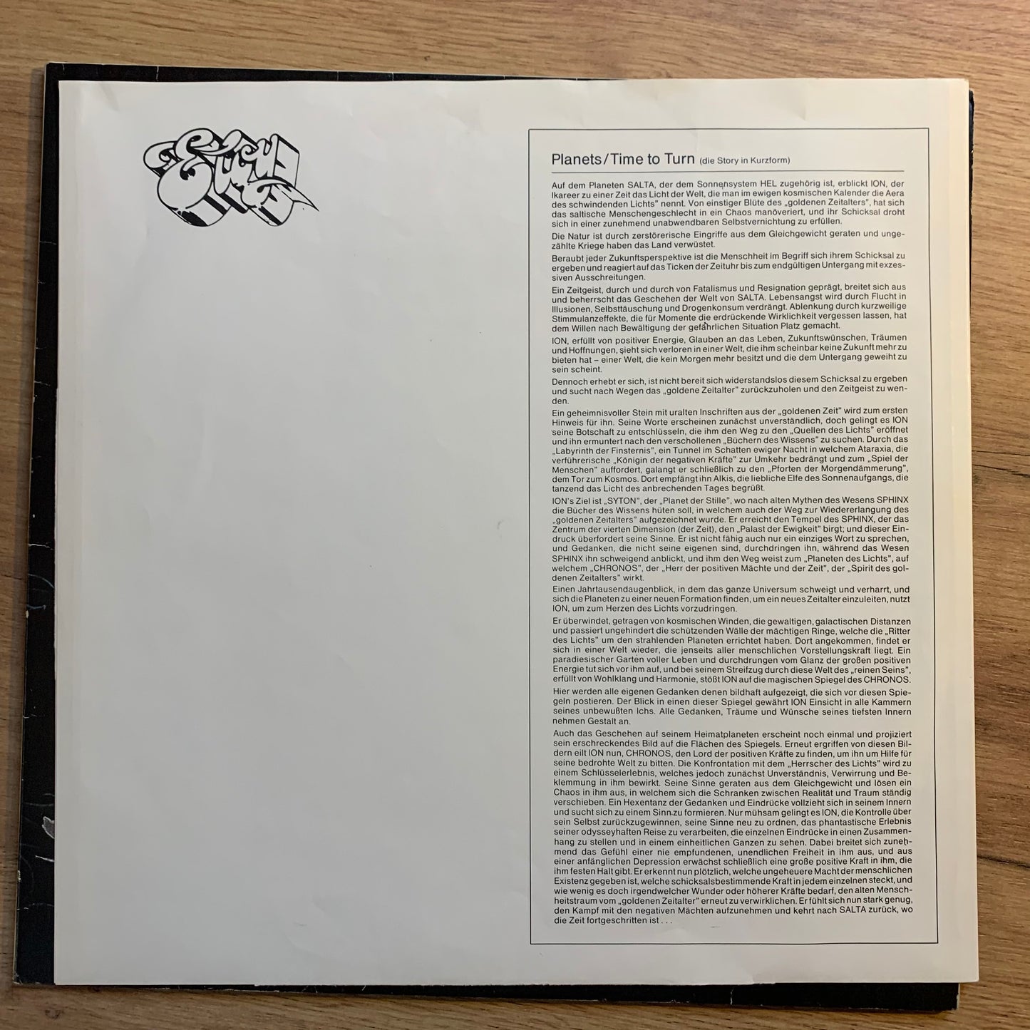 ELOY - TIME TO TURN...OG GER 1982...VG/VG