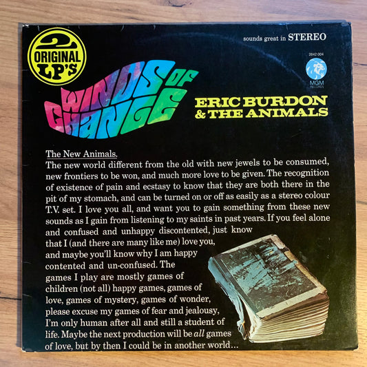 ERIC BURDON & THE ANIMALS - WINDS OF CHANGE ... RE GER ...VG++/VG