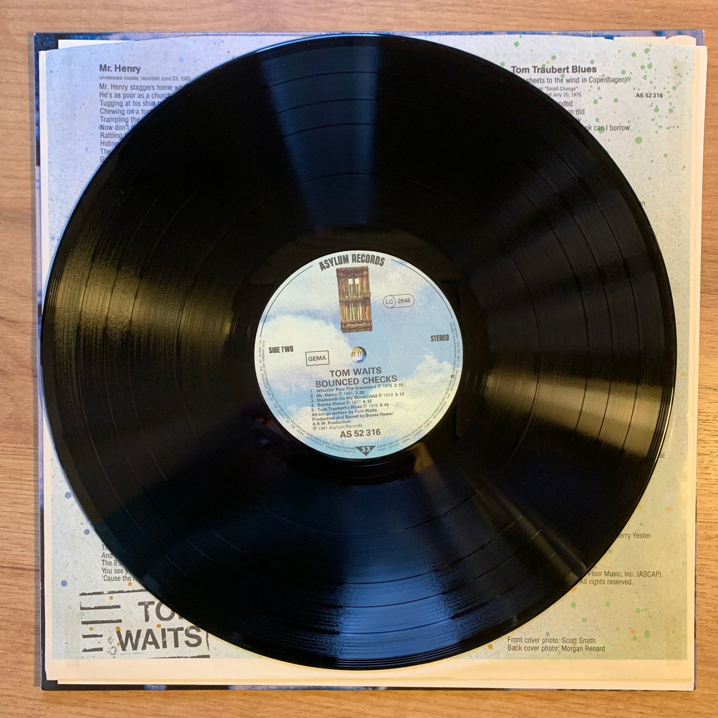 TOM WAITS - BOUNCED CHECKS...RE GER 1981...EX/VG