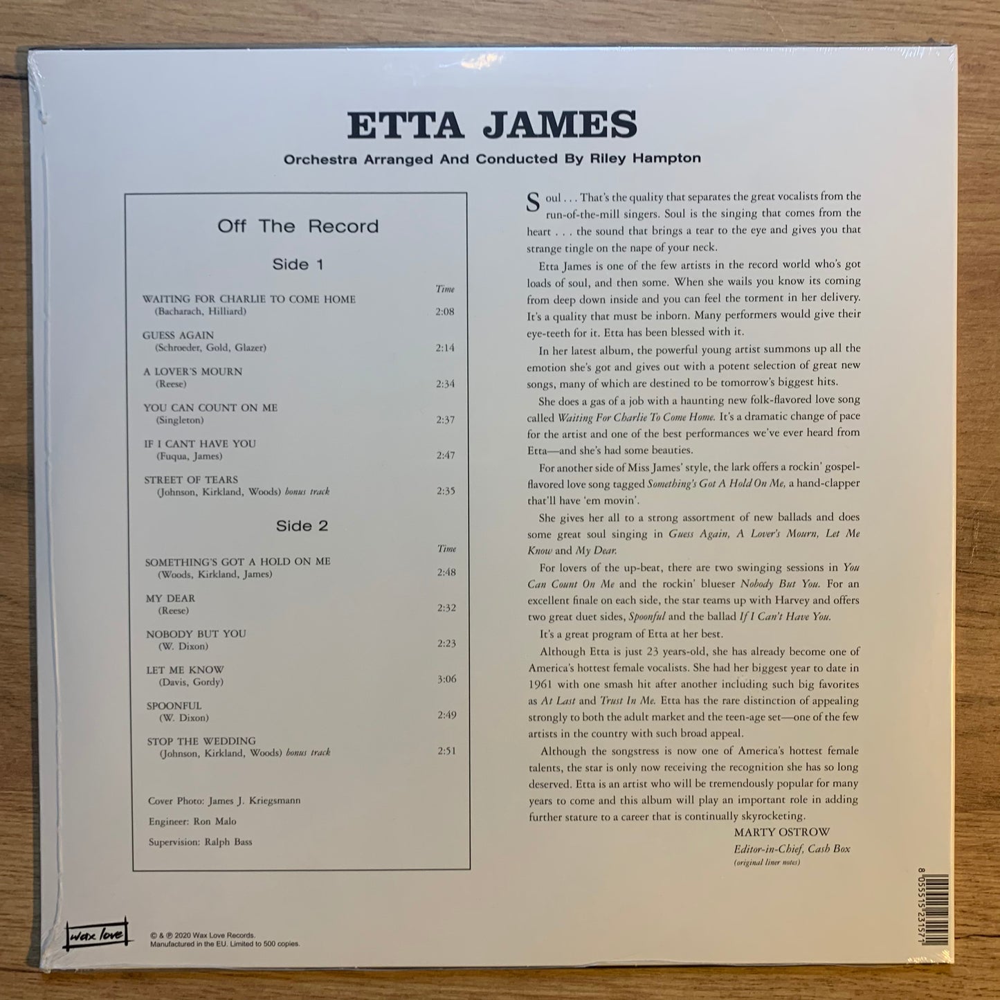 ETTA JAMES - ETTA JAMES...RE EU 2020...SEALED