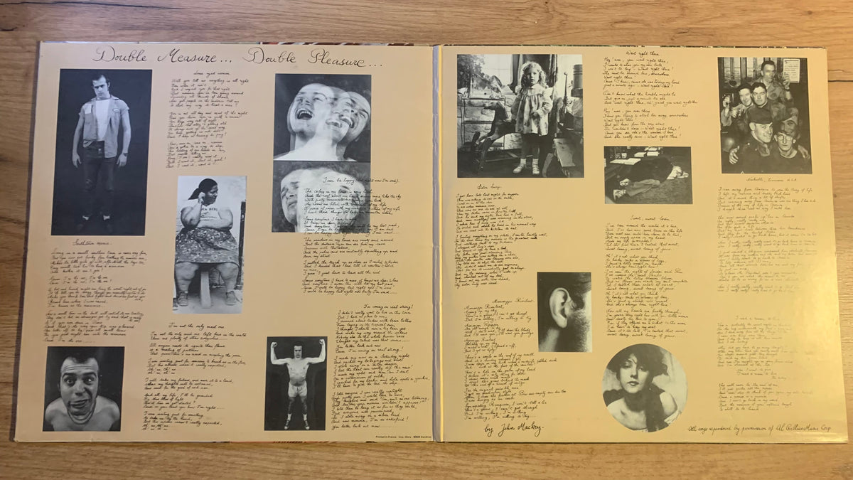 Steve Davis, intérieur de la pochette ouvrante