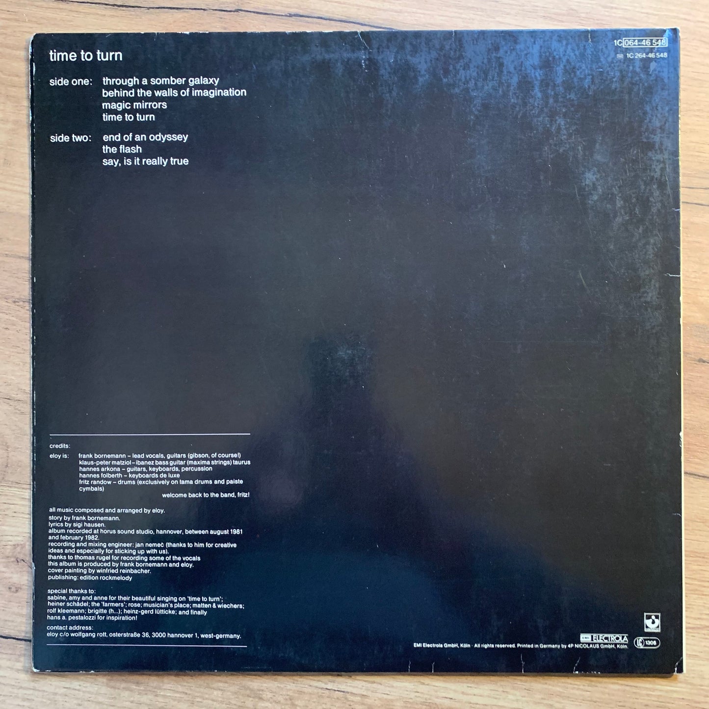 ELOY - TIME TO TURN...OG GER 1982...VG/VG