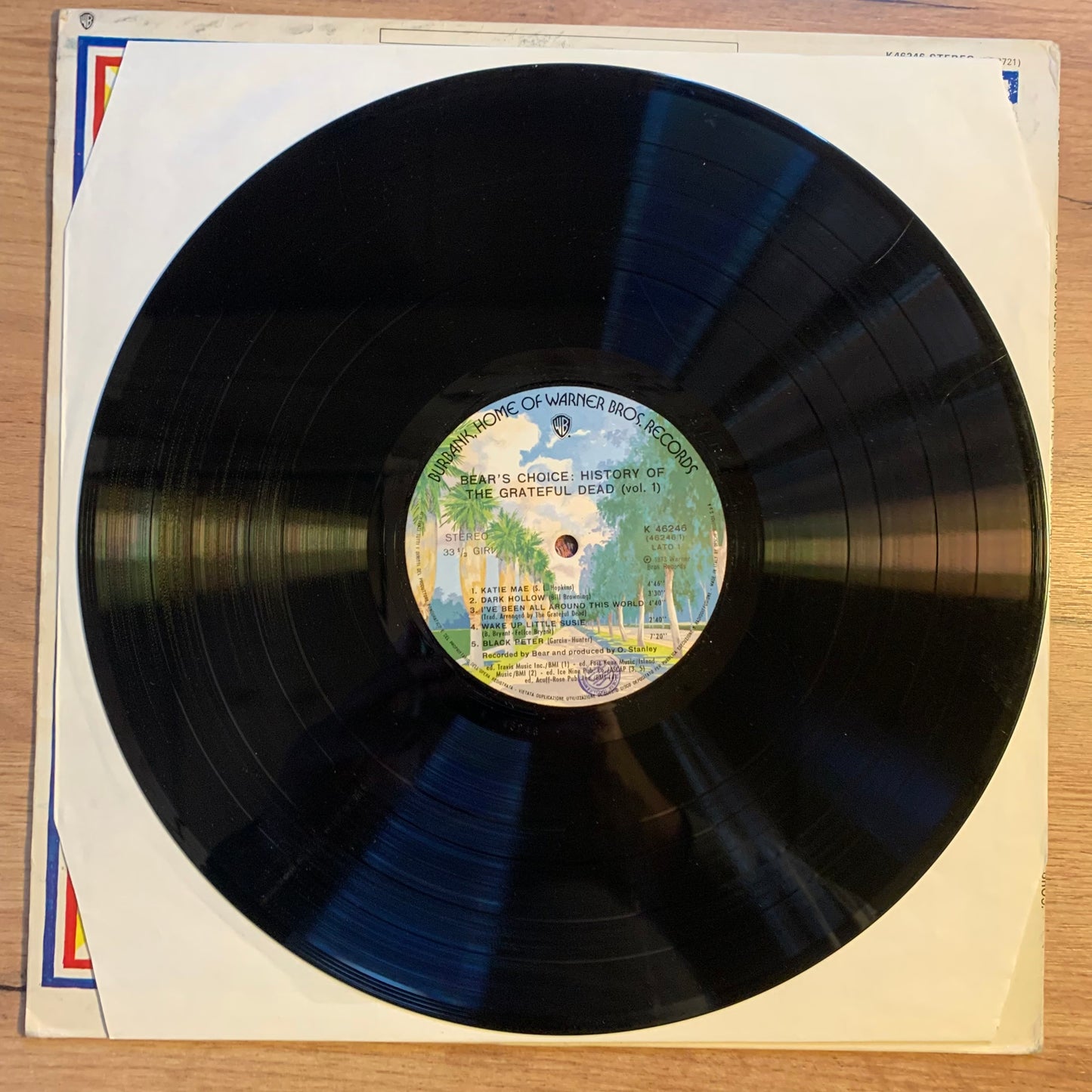 GRATEFUL DEAD - HISTORY OF THE GRATEFUL DEAD...OG ITA 1973...VG+/VG+