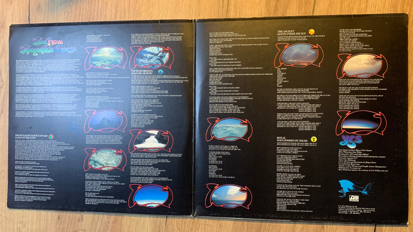 YES - TALES FROM TOPOGRAPHIC OCEANS...OG GER 1973...VG+/VG
