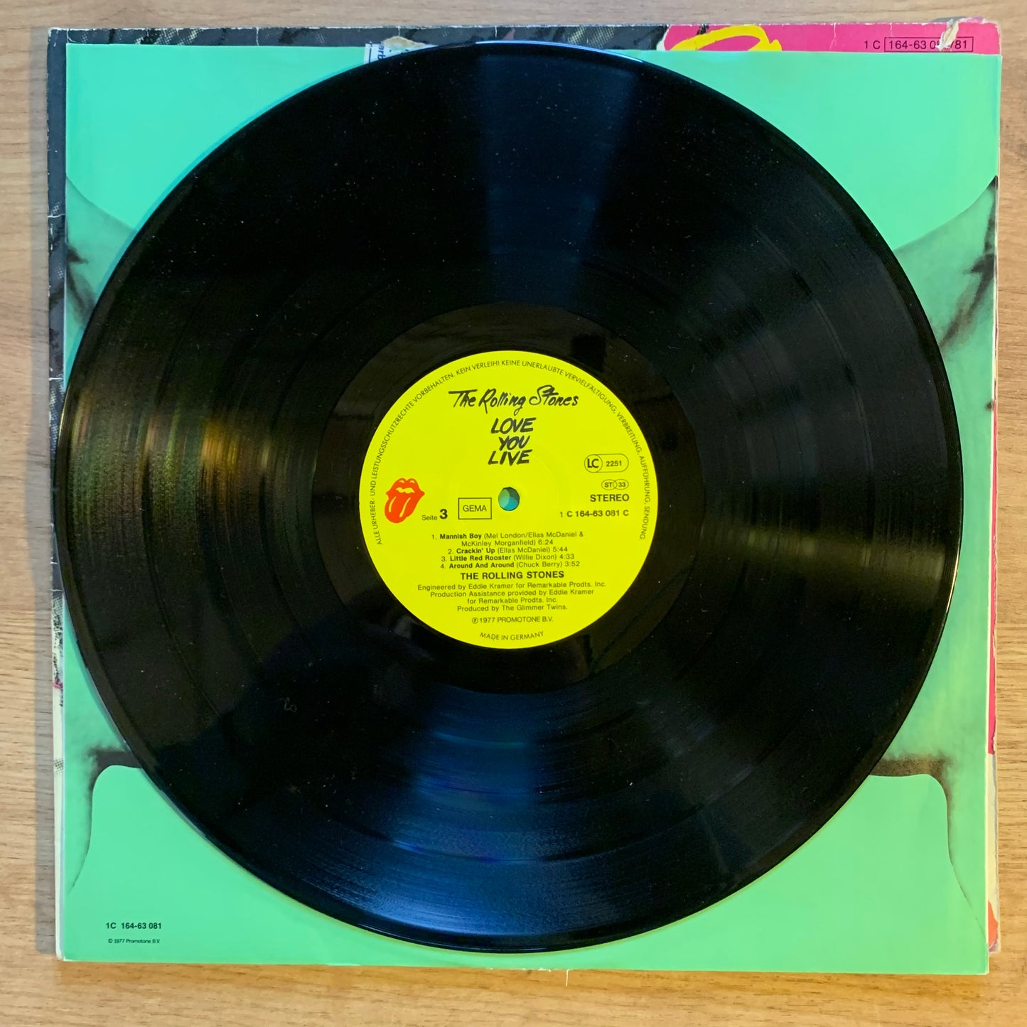 THE ROLLING STONES - LOVE YOU LIVE...OG GER 1977...VG/VG+
